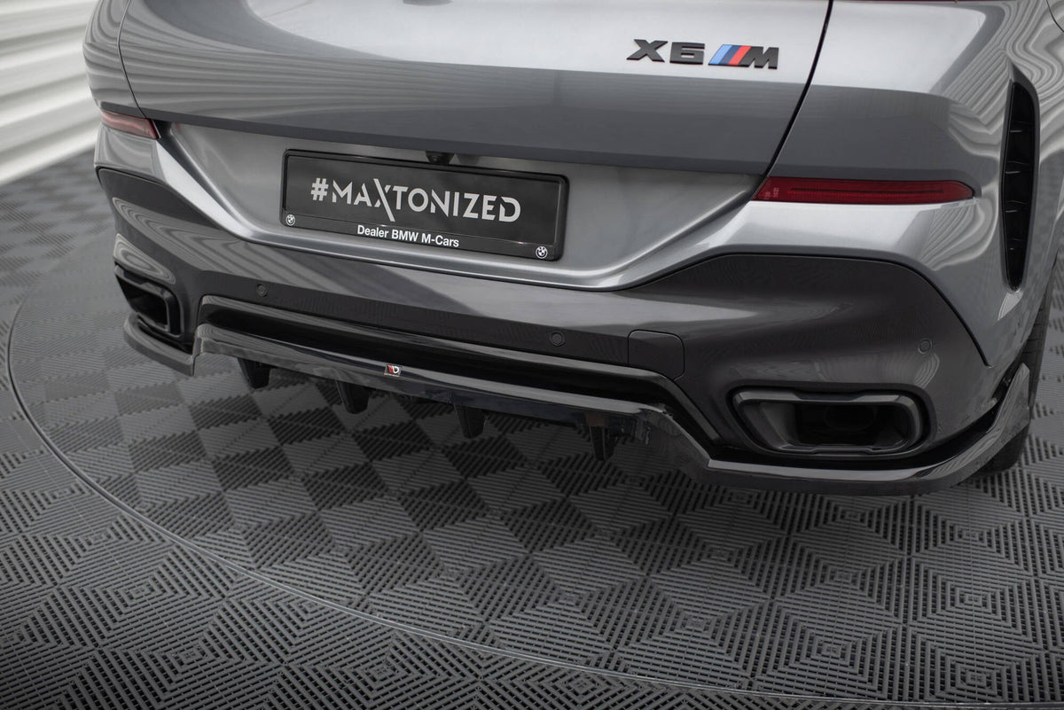 Maxton Design - Mittlerer Cup Diffusor V.2 Heckansatz für BMW X6 M - Paket G06 Facelift - Aerowerk.