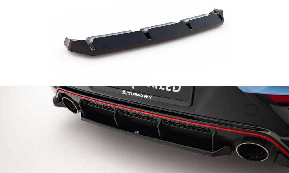 Maxton Design - Mittlerer Diffusor Heck Ansatz für Hyundai Veloster N Mk2 - Aerowerk.