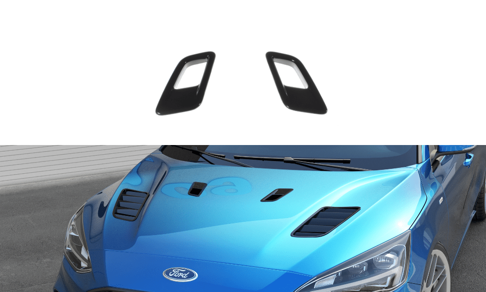Maxton Design - Motorhauben Luftschlitze für Ford Focus ST - Line / ST Mk4 (Klein) - Aerowerk.