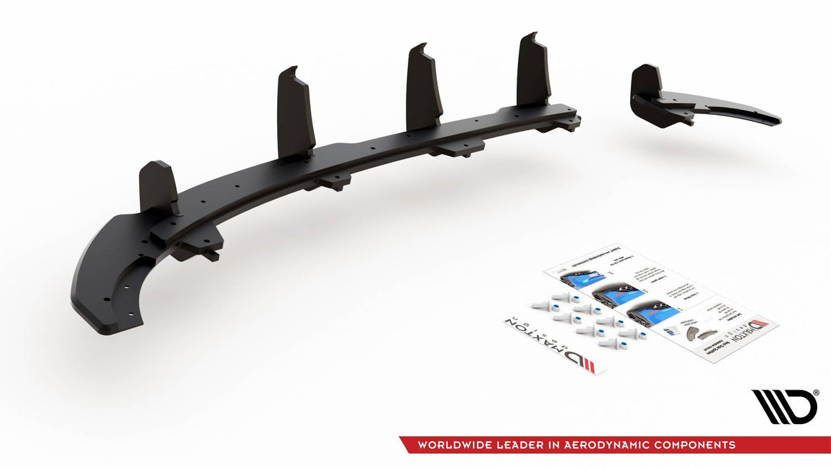 Maxton Design - Robuste Racing Diffusor Heck Ansatz für VW Polo GTI Mk6 - Aerowerk.