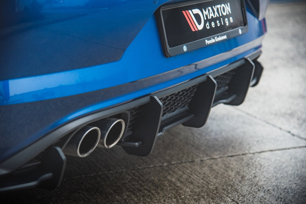 Maxton Design - Robuste Racing Diffusor Heck Ansatz für VW Polo GTI Mk6 - Aerowerk.