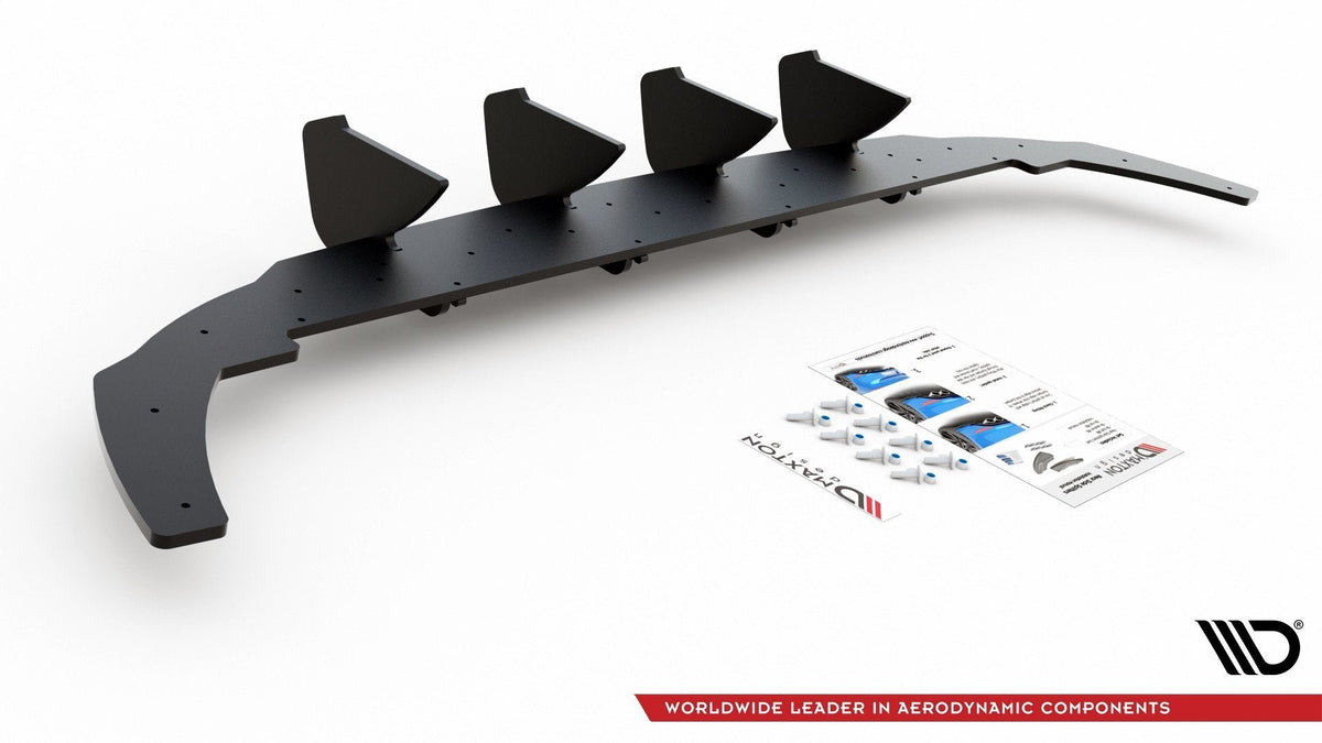 Maxton Design - Robuste Racing Diffusor V1 für VW Golf Mk8 - Aerowerk.