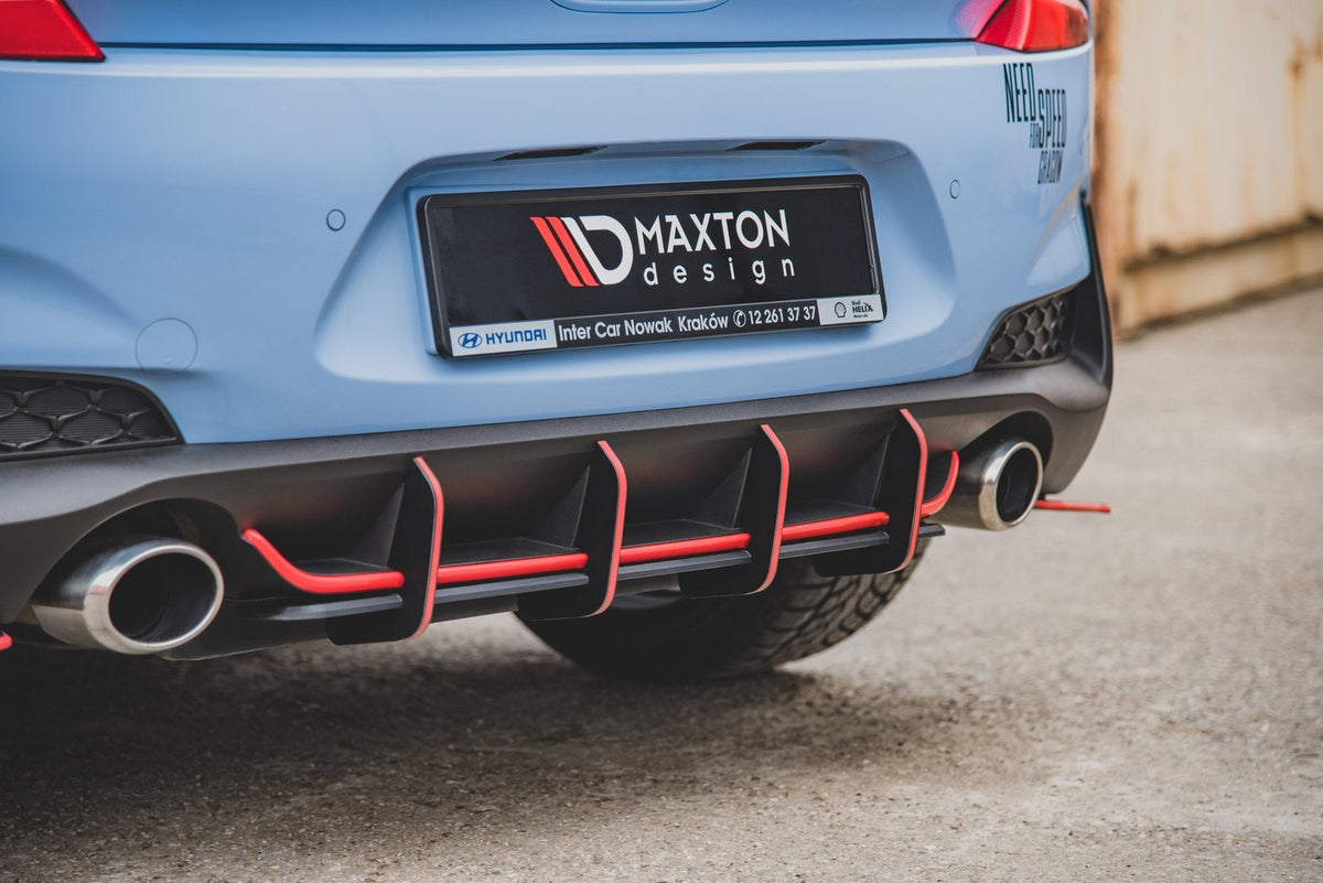 Maxton Design - Robuste Racing Heckschürze V.1 für Hyundai I30 N Mk3 Hatchback - Aerowerk.