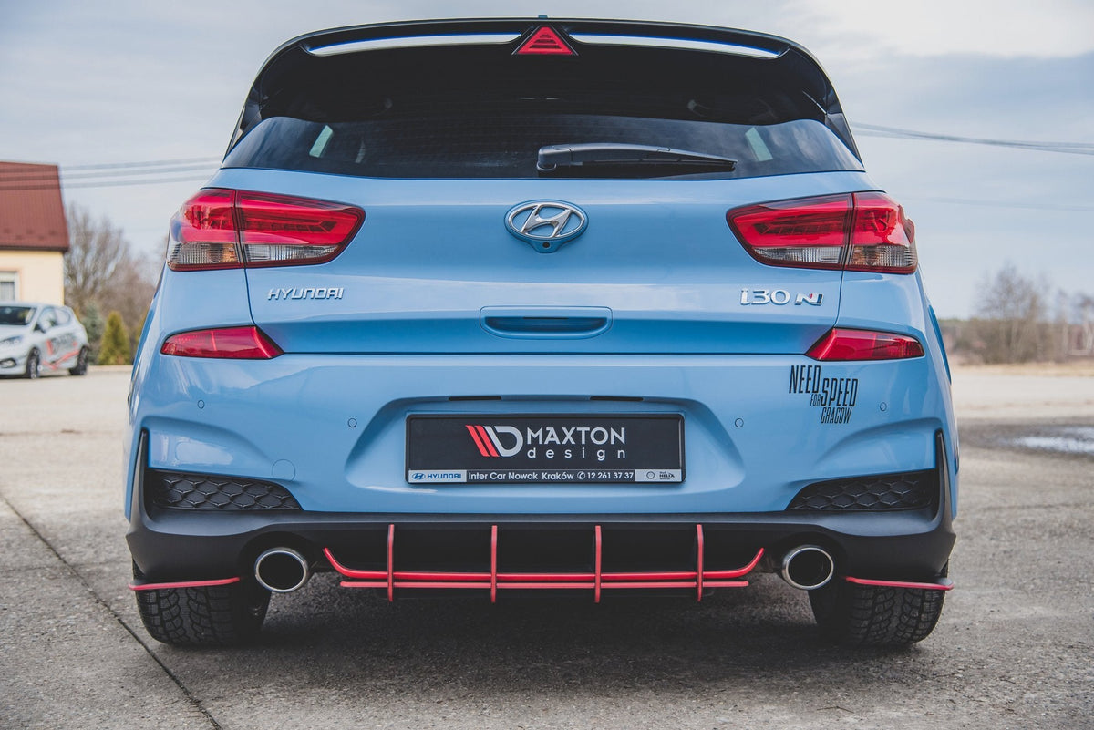 Maxton Design - Robuste Racing Heckschürze V.1 für Hyundai I30 N Mk3 Hatchback - Aerowerk.