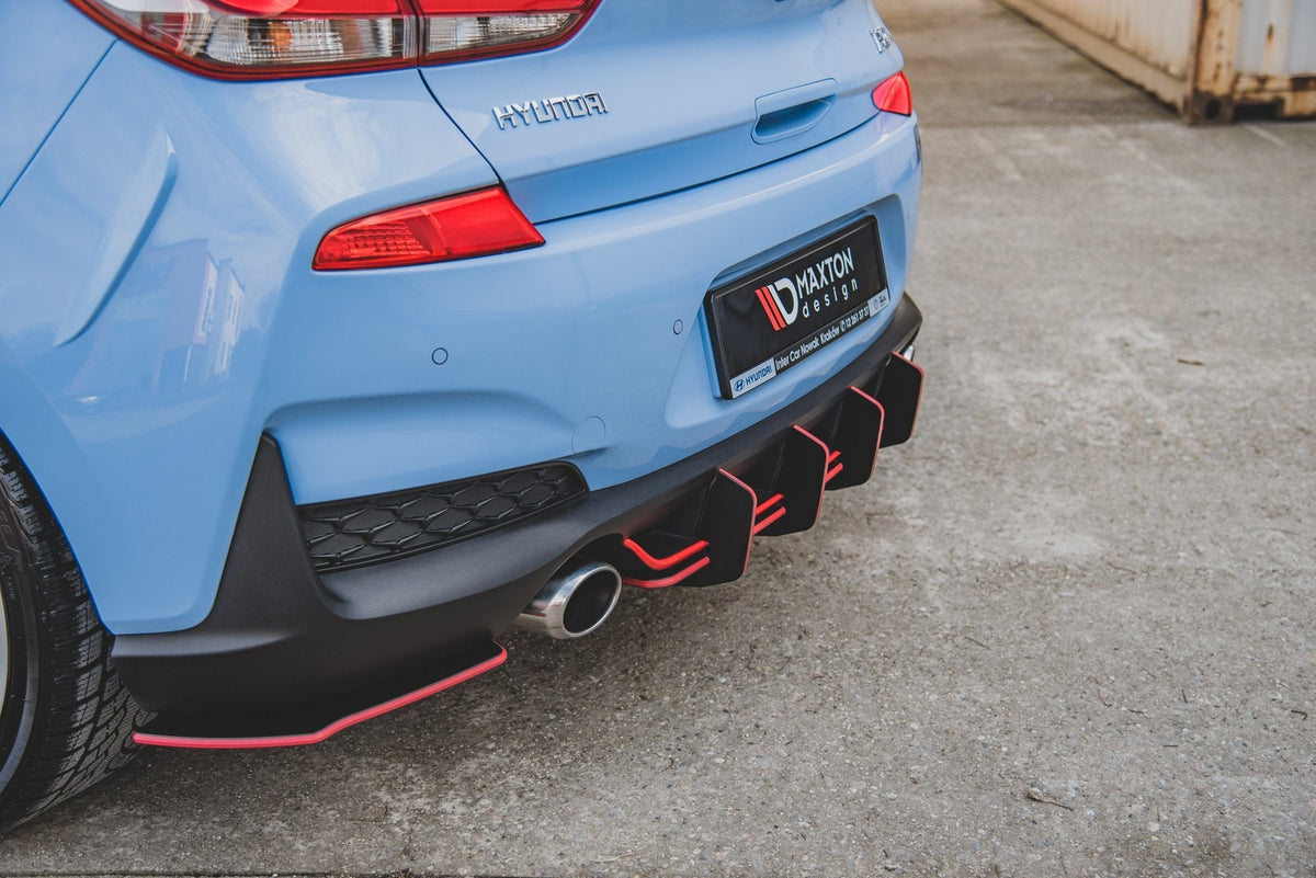 Maxton Design - Robuste Racing Heckschürze V.2 für Hyundai I30 N Mk3 Hatchback - Aerowerk.