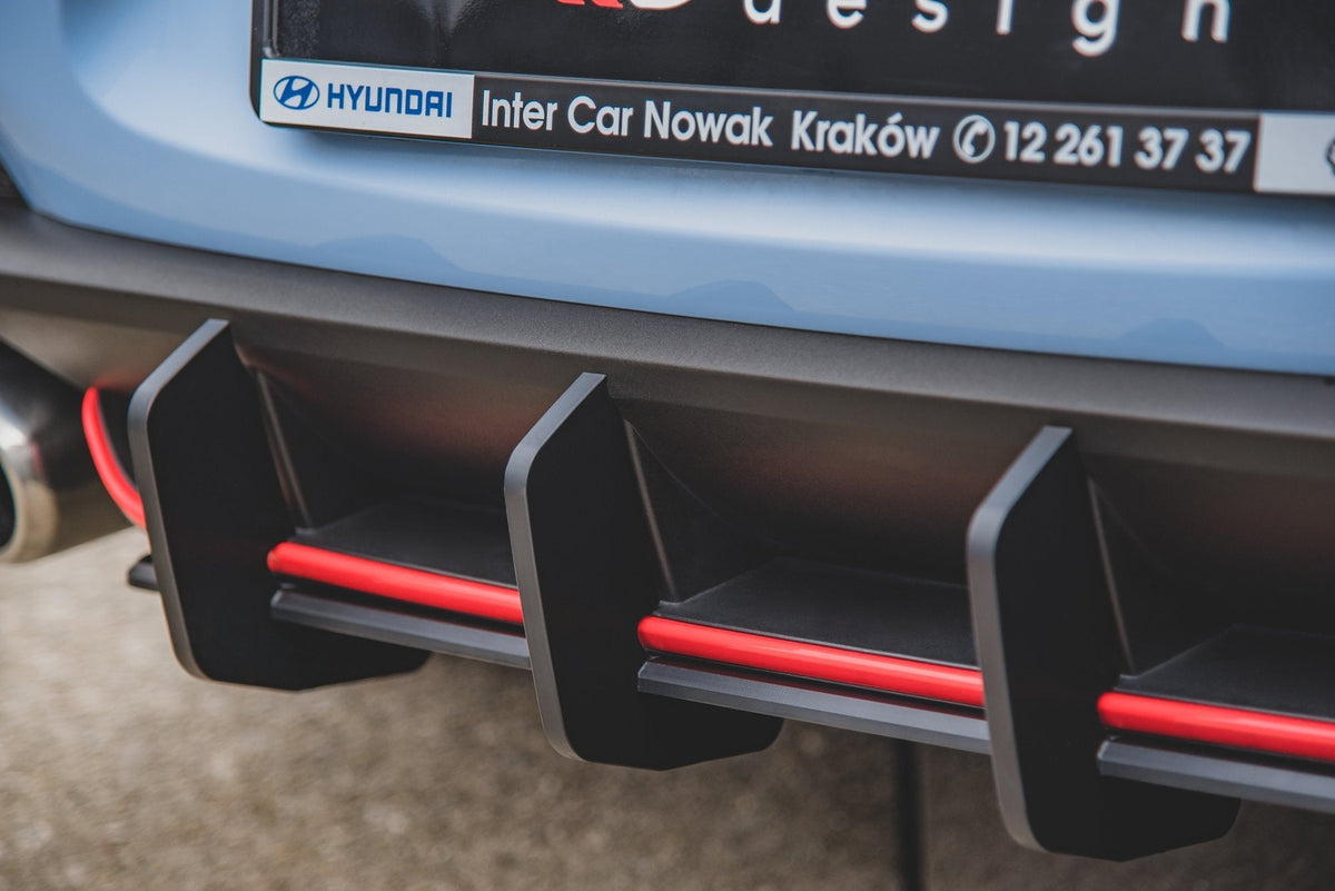 Maxton Design - Robuste Racing Heckschürze V.2 für Hyundai I30 N Mk3 Hatchback - Aerowerk.