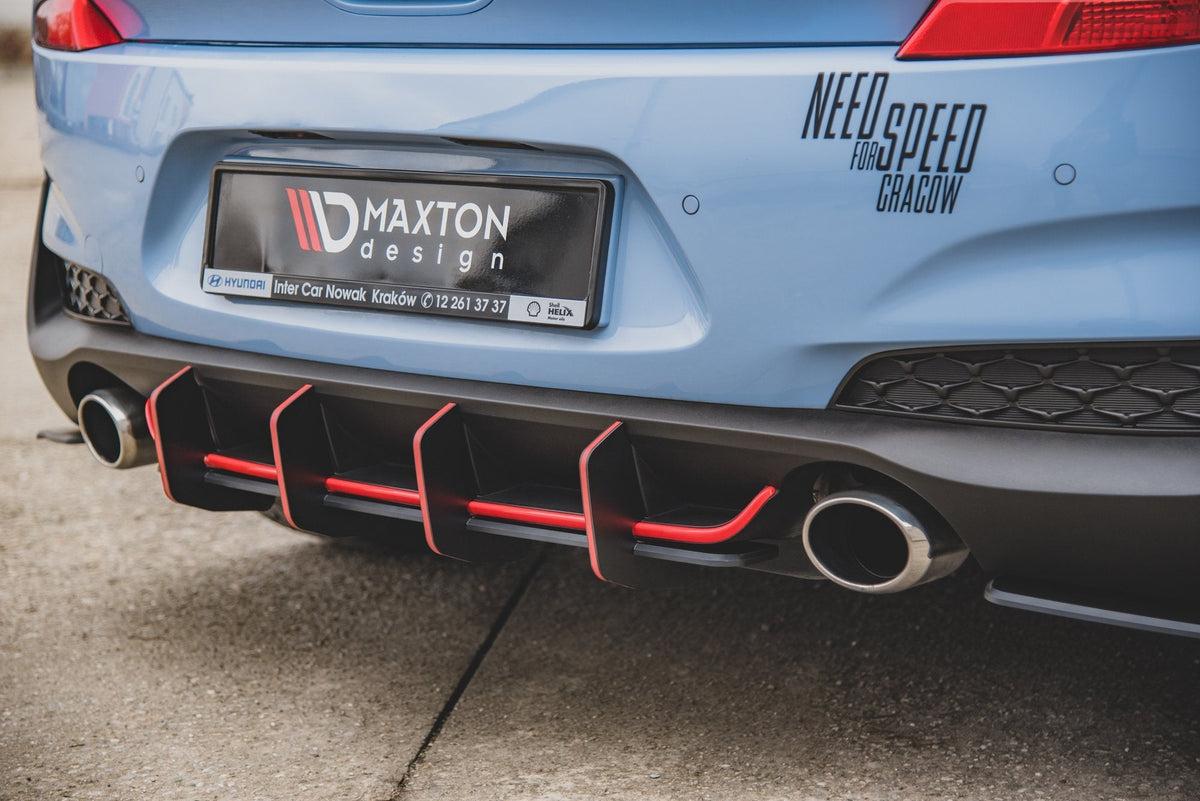 Maxton Design - Robuste Racing Heckschürze V.2 für Hyundai I30 N Mk3 Hatchback - Aerowerk.