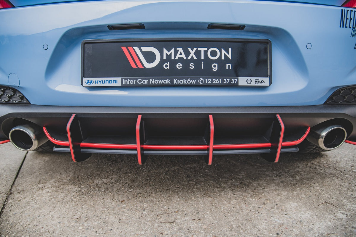 Maxton Design - Robuste Racing Heckschürze V.2 für Hyundai I30 N Mk3 Hatchback - Aerowerk.