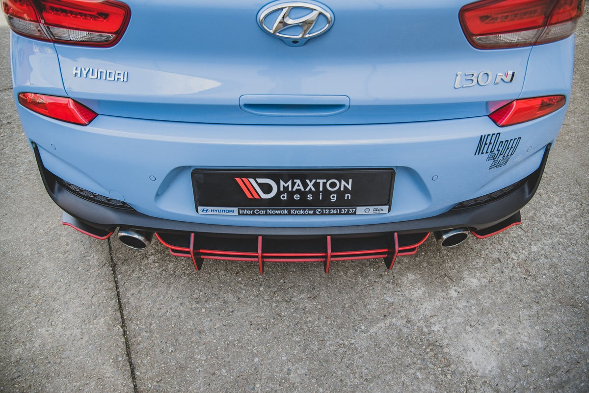 Maxton Design - Robuste Racing Heckschürze V.2 für Hyundai I30 N Mk3 Hatchback - Aerowerk.