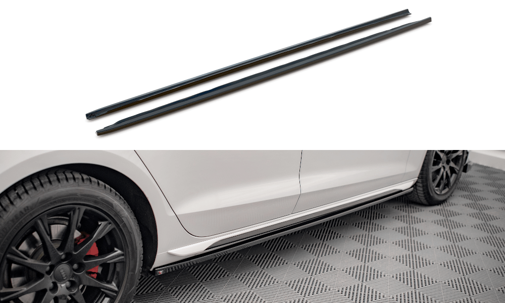 Maxton Design - Seitenschweller Ansatz für Audi A4 B9 Facelift - Aerowerk.