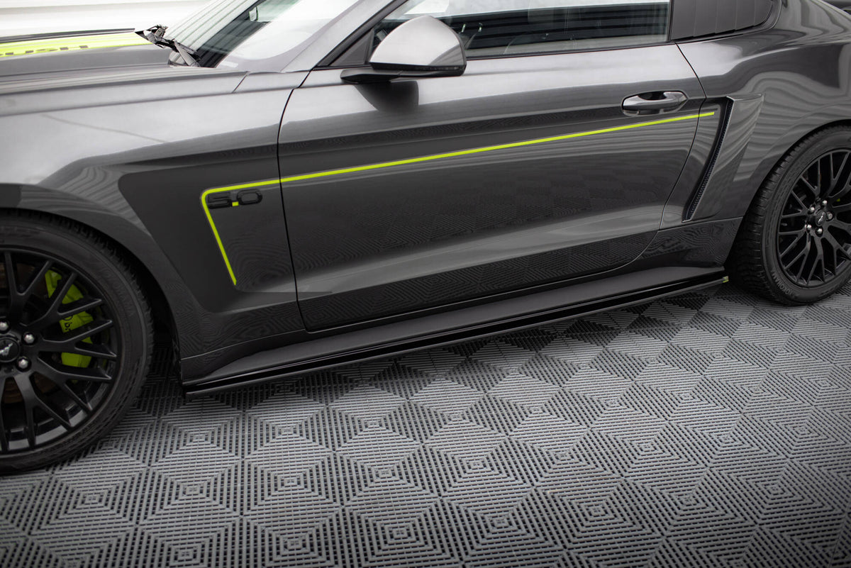 Maxton Design - Seitenschweller Ansatz für Ford Mustang GT Mk6 - Aerowerk.