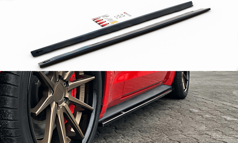 Maxton Design - Seitenschweller Ansatz für Ford Mustang Mk. 6 Facelift - Aerowerk.