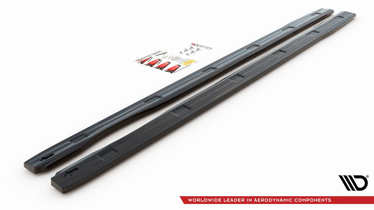Maxton Design - Seitenschweller Ansatz für VW Caddy Long Mk3 Facelift - Aerowerk.
