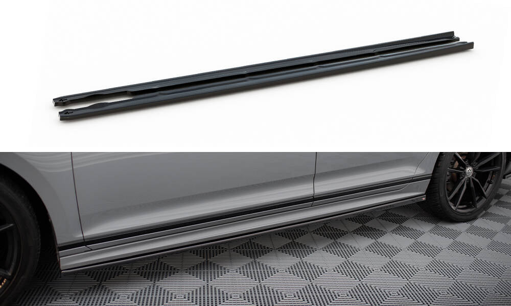 Maxton Design - Seitenschweller Ansatz für VW Passat R - Line B8 Facelift - Aerowerk.
