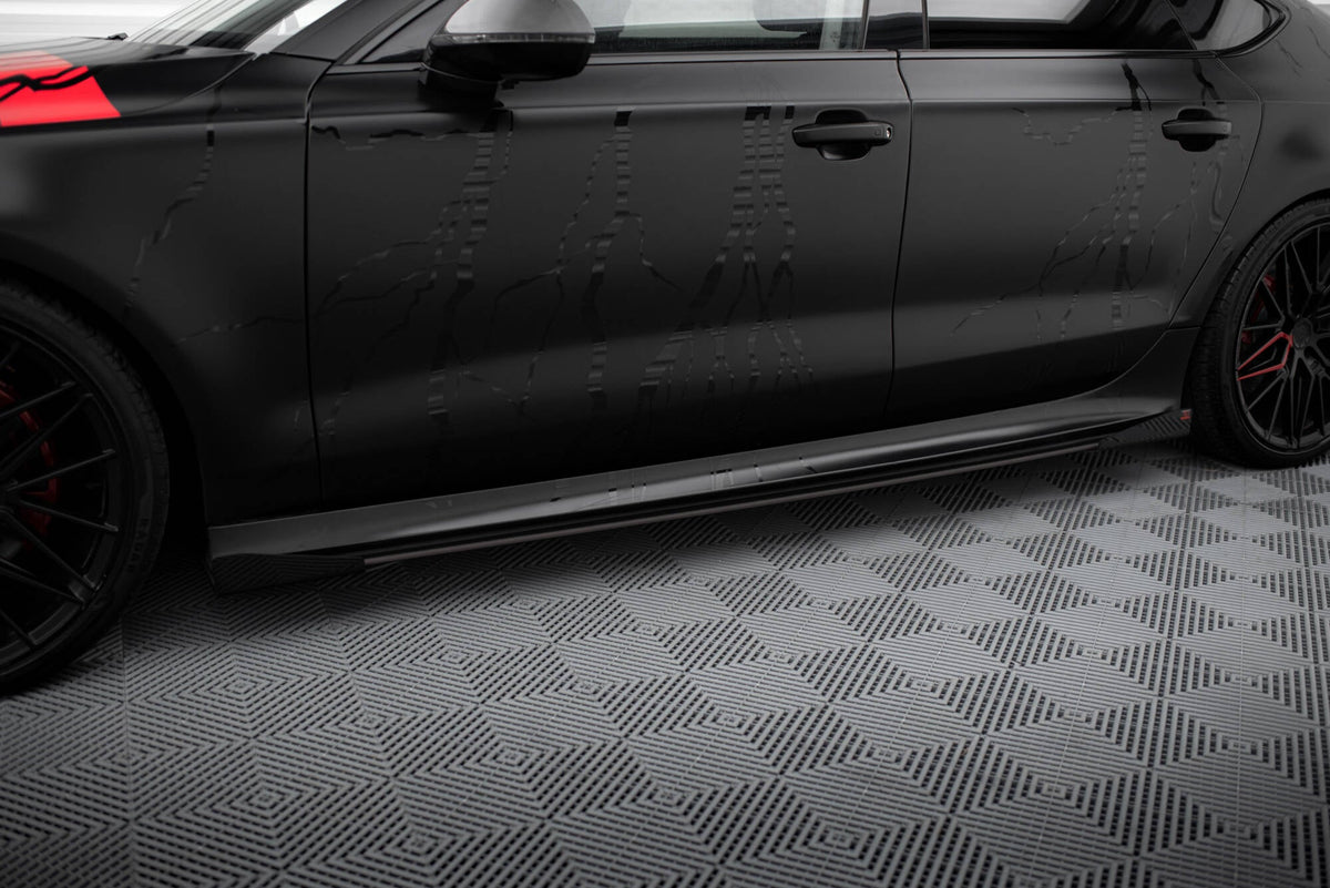 Maxton Design - Seitenschweller Flaps für Audi A7 RS7 Look C7 - Aerowerk.