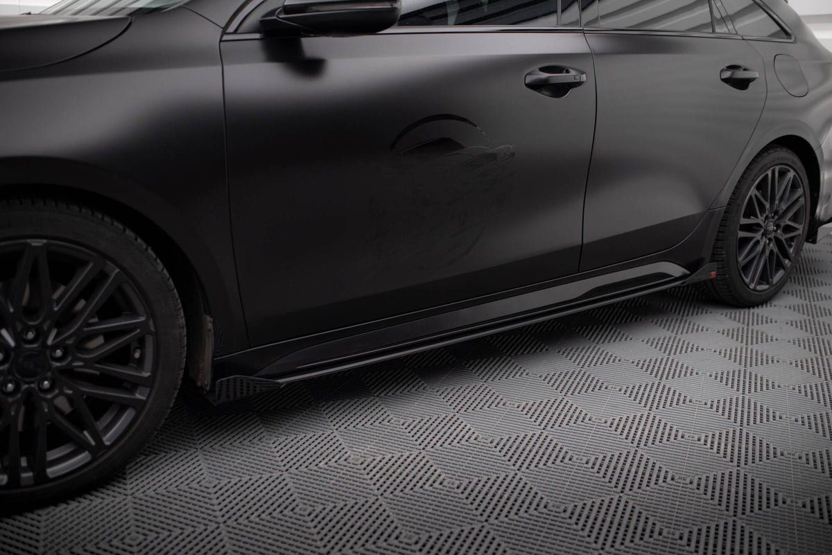 Maxton Design - Seitenschweller Flaps für Kia Proceed GT / GT - Line Mk1 Facelift / Ceed GT Mk3 Facelift - Aerowerk.