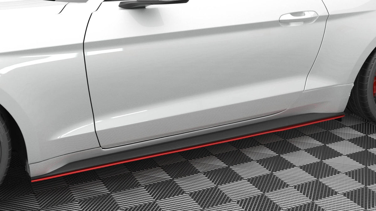 Maxton Design - Seitenschweller V2 Ansatz für für Ford Mustang Mk6 Facelift - Aerowerk.