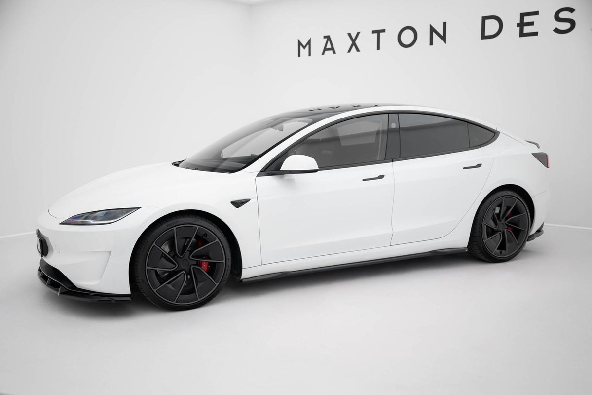 Maxton Design - Seitenschweller V2 Ansatz für Tesla Model 3 Performance Mk1 Facelift - Aerowerk.