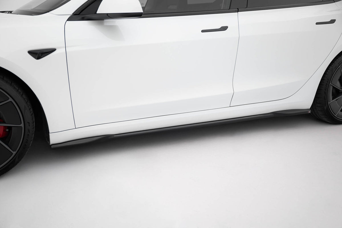 Maxton Design - Seitenschweller V2 Ansatz für Tesla Model 3 Performance Mk1 Facelift - Aerowerk.