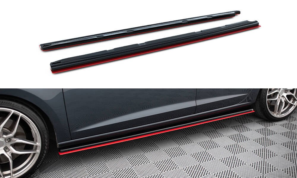 Maxton Design - Seitenschweller V3 Ansatz für Seat Leon Mk3 Cupra/ FR Facelift - Aerowerk.