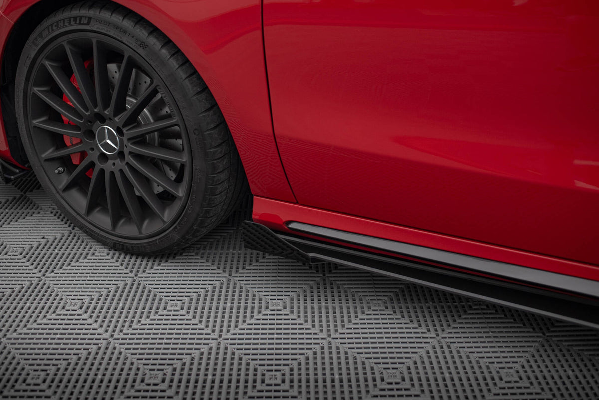 Maxton Design - Side Flaps für Mercedes - Benz A 45 AMG W176 Facelift - Aerowerk.