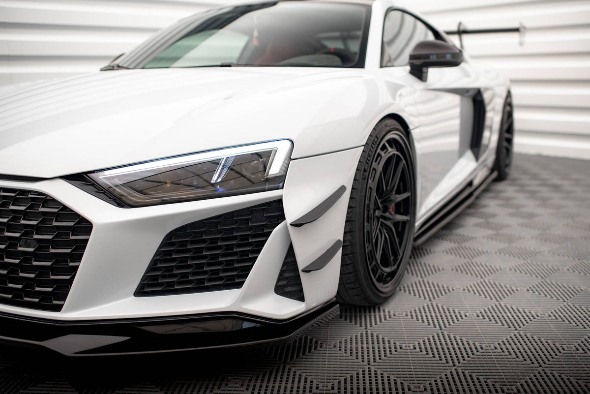 Maxton Design - Stoßstangen Flaps Wings vorne Canards für Audi R8 Mk2 Facelift - Aerowerk.