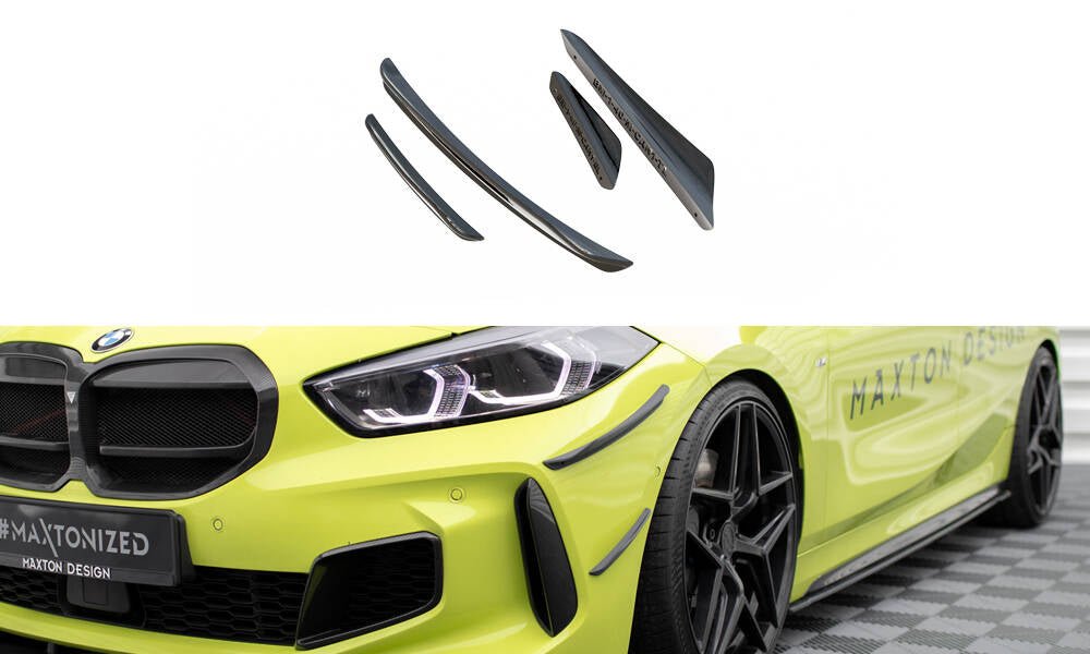 Maxton Design - Stoßstangen Flaps Wings vorne Canards für BMW 1er M - Paket / M135i / 128ti F40 - Aerowerk.