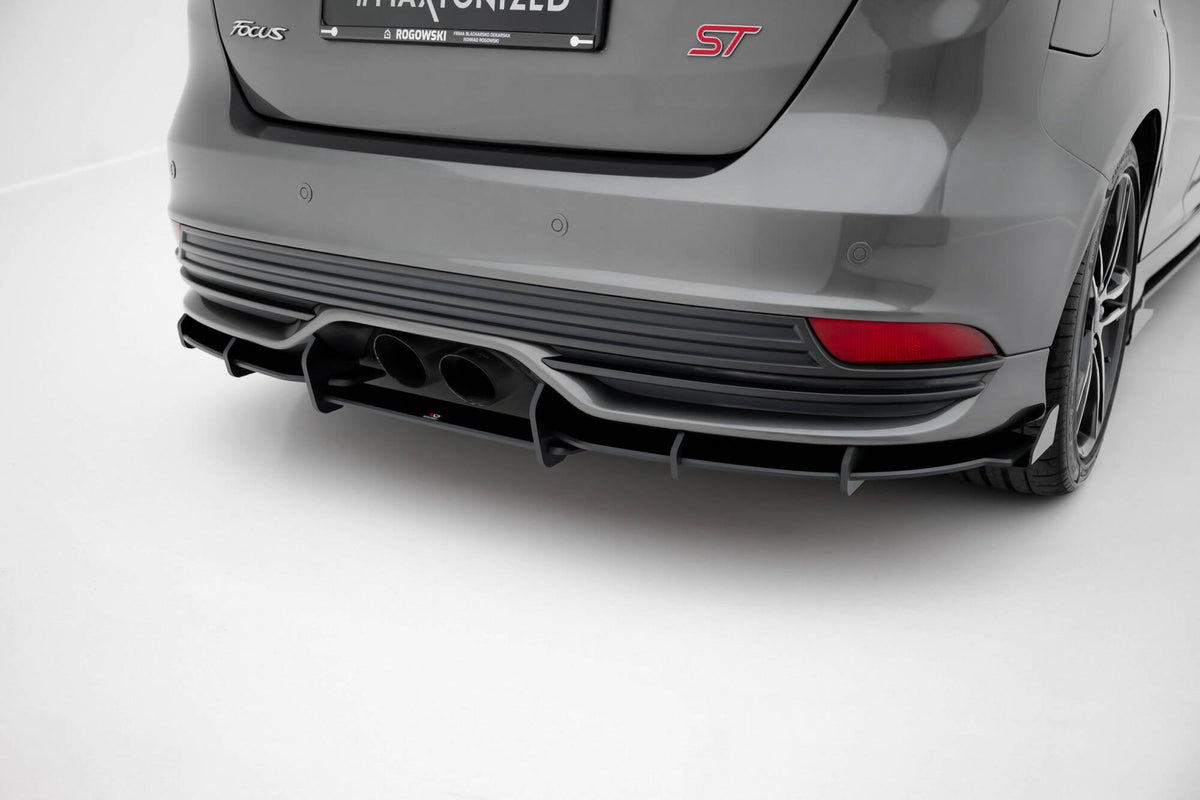 Maxton Design - Street Pro Diffusor + Flaps für Ford Focus ST Mk3 Facelift - Aerowerk.