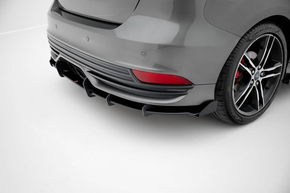 Maxton Design - Street Pro Diffusor + Flaps für Ford Focus ST Mk3 Facelift - Aerowerk.