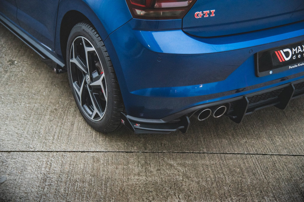 Maxton Design - Street Pro Diffusor Heck Ansatz + Flaps für VW Polo GTI Mk6 - Aerowerk.
