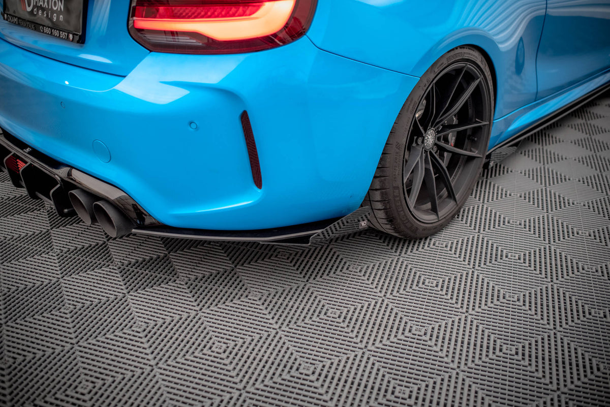 Maxton Design - Street Pro Flaps Heckansatz Diffusor + Flaps für BMW M2 F87 - Aerowerk.