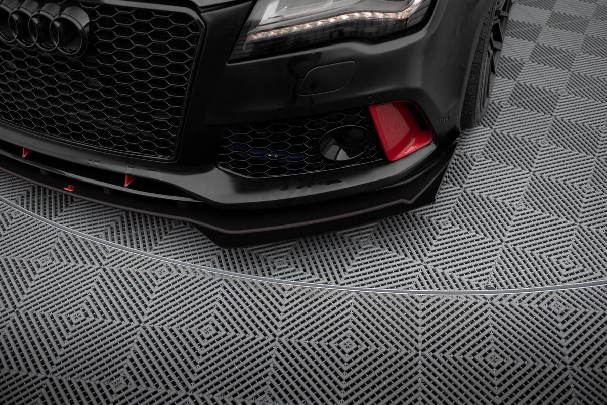 Maxton Design - Street Pro Frontlippe + Flaps für Audi A7 RS7 Look C7 - Aerowerk.