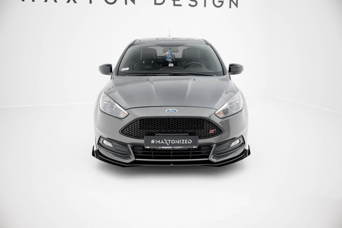 Maxton Design - Street Pro Frontlippe + Flaps für Ford Focus ST Mk3 Facelift - Aerowerk.