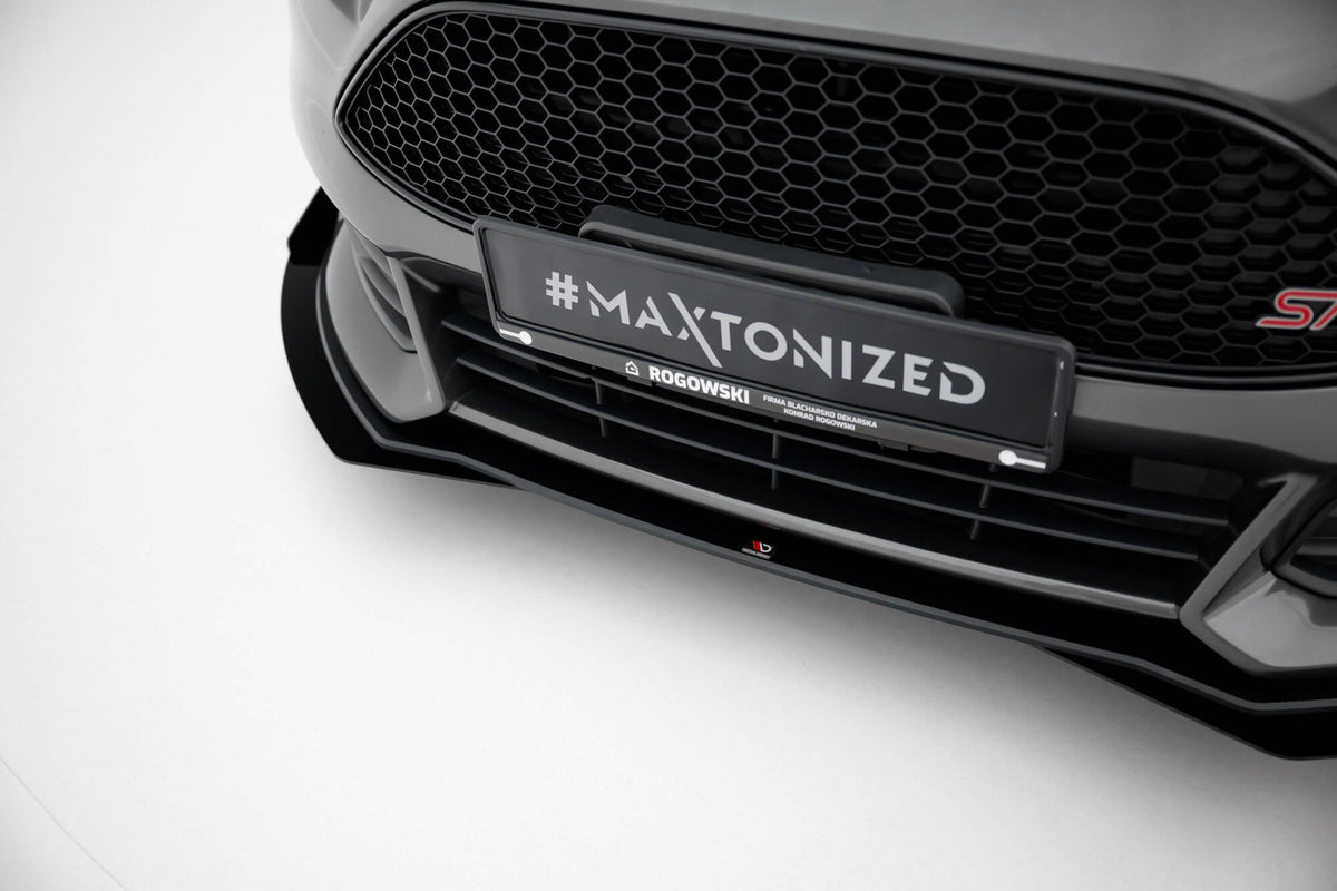 Maxton Design - Street Pro Frontlippe + Flaps für Ford Focus ST Mk3 Facelift - Aerowerk.