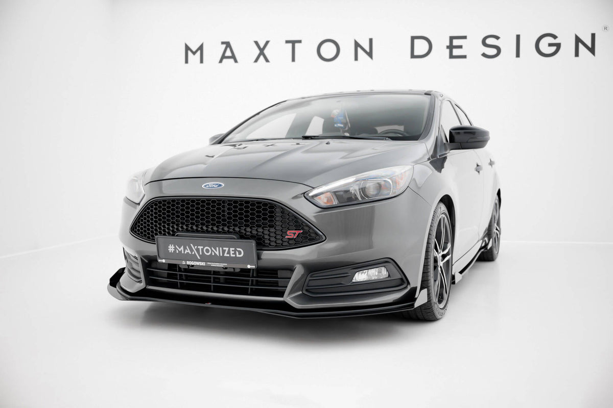 Maxton Design - Street Pro Frontlippe + Flaps für Ford Focus ST Mk3 Facelift - Aerowerk.