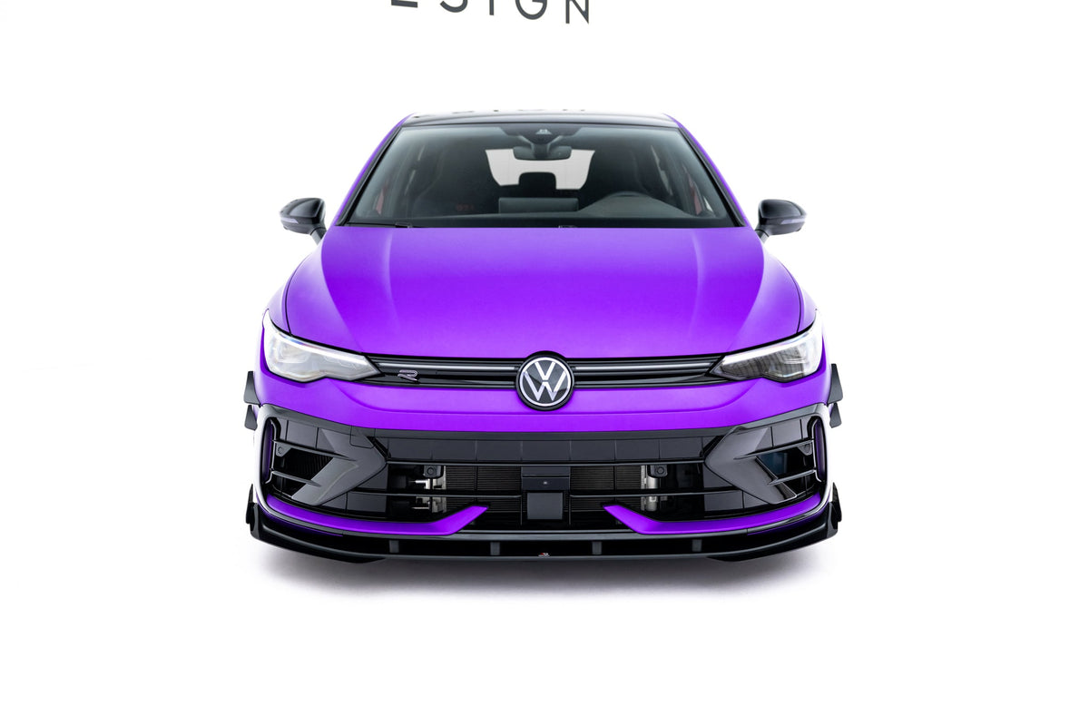 Maxton Design - Street Pro Frontlippe + Flaps für VW Golf R Mk8 Facelift - Aerowerk.