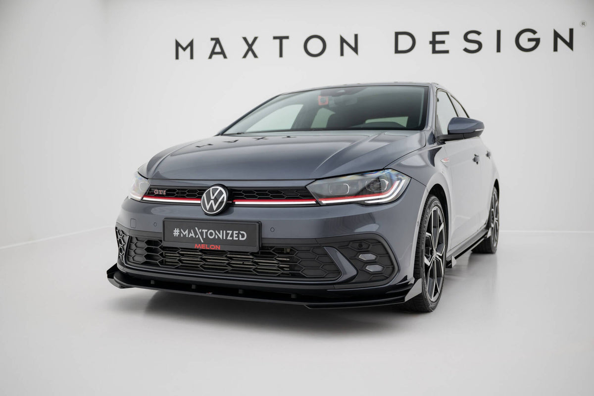 Maxton Design - Street Pro Frontlippe für + Flaps für VW Golf GTI / GTE / R - Line Mk8 Facelift - Aerowerk.