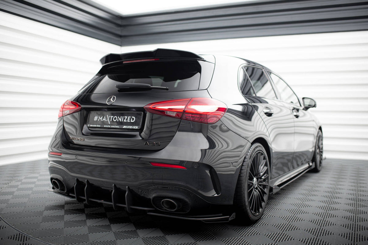 Maxton Design - Street Pro Heck Ansatz Flaps Diffusor + Flaps für Mercedes - AMG A35 Hatchback W177 - Aerowerk.