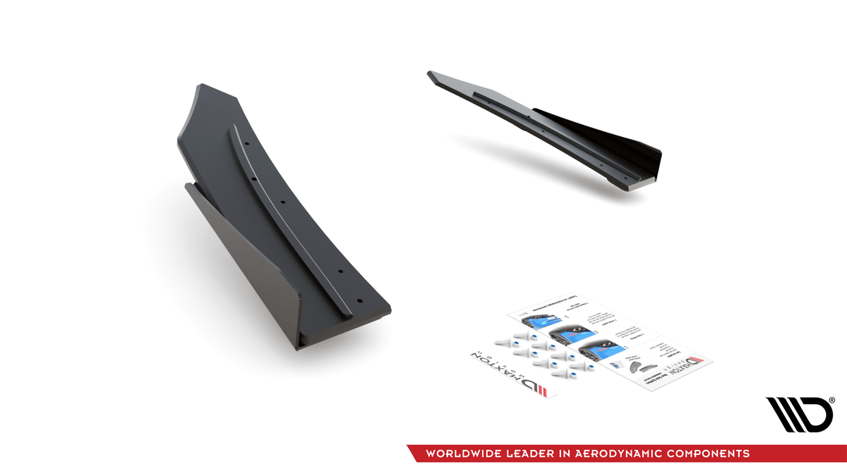 Maxton Design - Street Pro Heck Ansatz Flaps Diffusor + Flaps für Mercedes - AMG C43 Coupe C205 - Aerowerk.