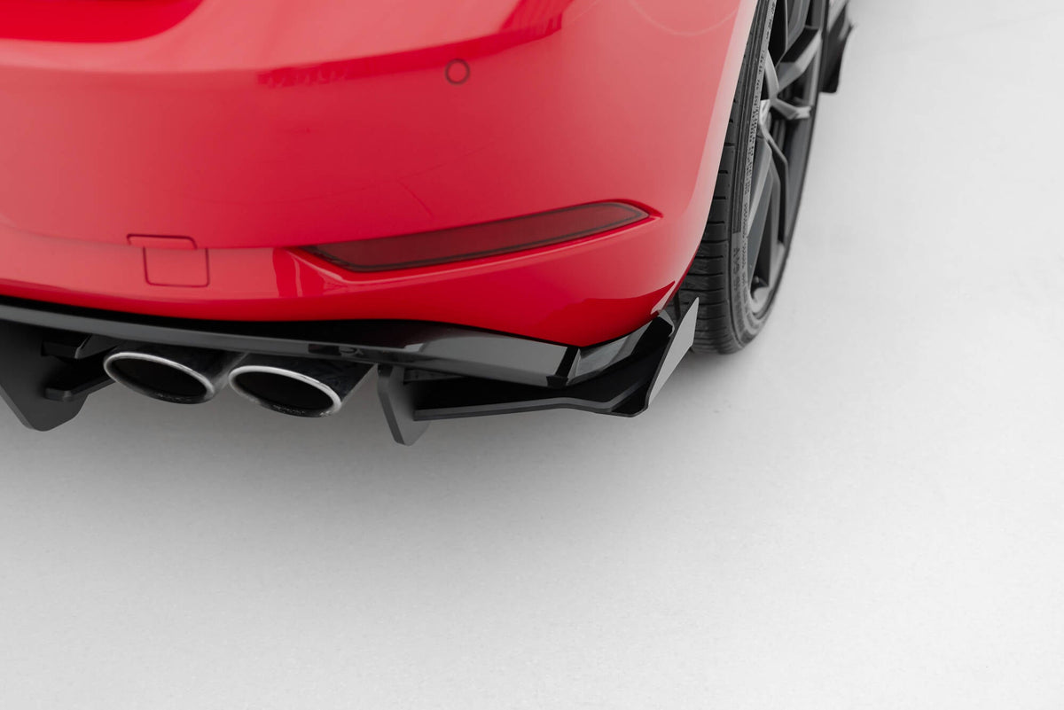 Maxton Design - Street Pro Heck Ansatz Flaps Diffusor + Flaps für VW Golf 7 R Facelift - Aerowerk.