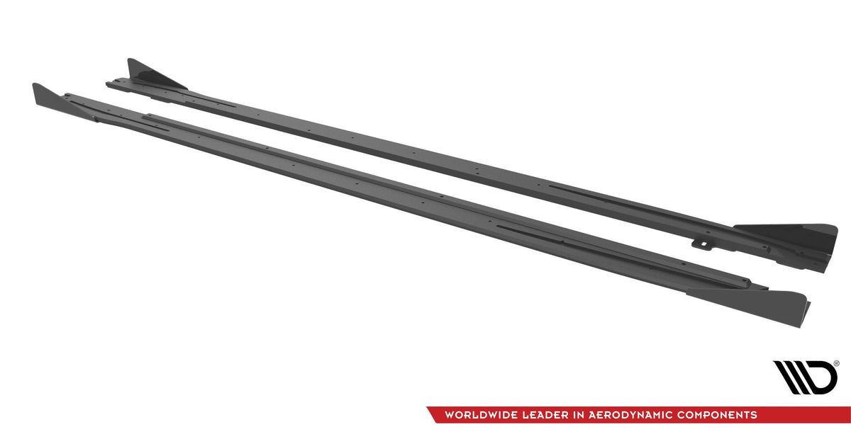 Maxton Design - Street Pro Seitenschweller Ansatz + Flaps für Audi S3 / A3 S - Line 8Y / 8Y Facelift - Aerowerk.