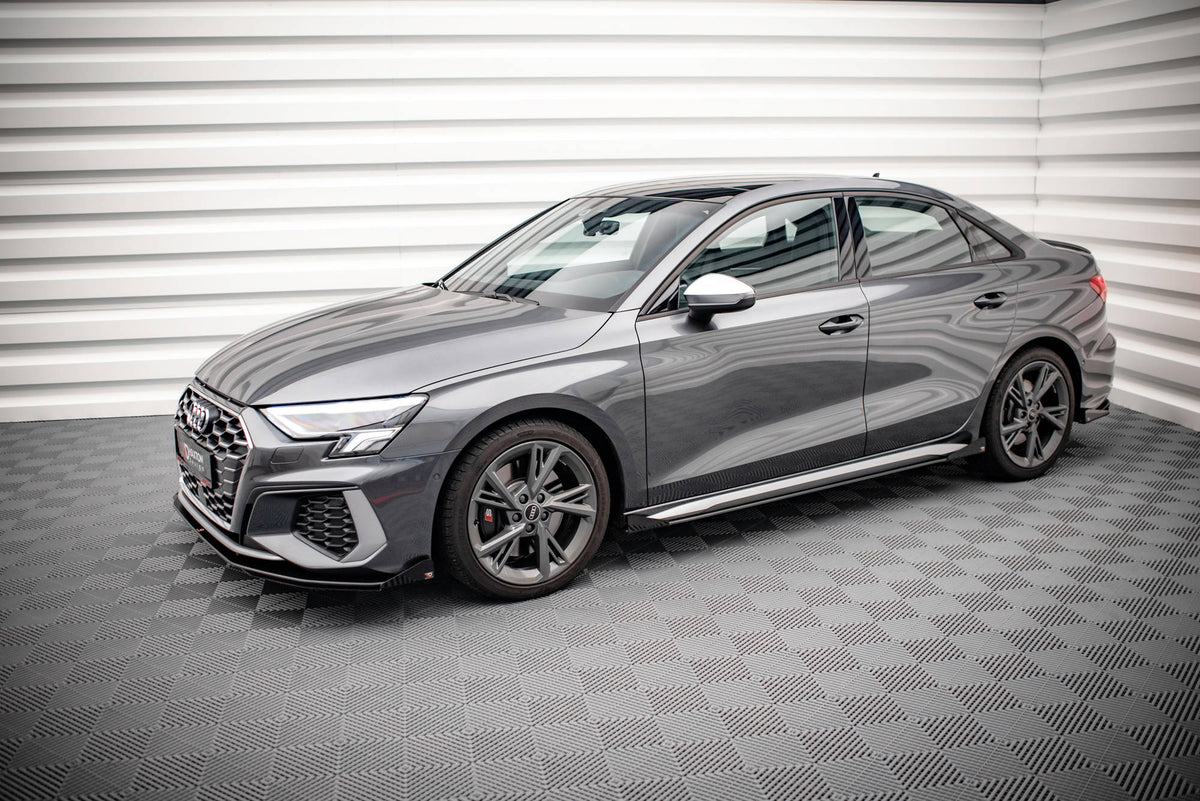 Maxton Design - Street Pro Seitenschweller Ansatz + Flaps für Audi S3 / A3 S - Line 8Y / 8Y Facelift - Aerowerk.