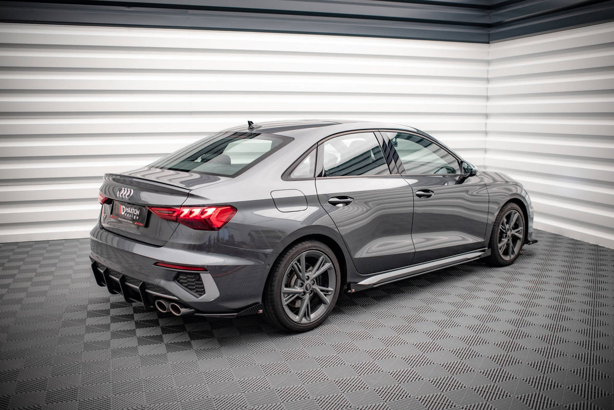 Maxton Design - Street Pro Seitenschweller Ansatz + Flaps für Audi S3 / A3 S - Line 8Y / 8Y Facelift - Aerowerk.