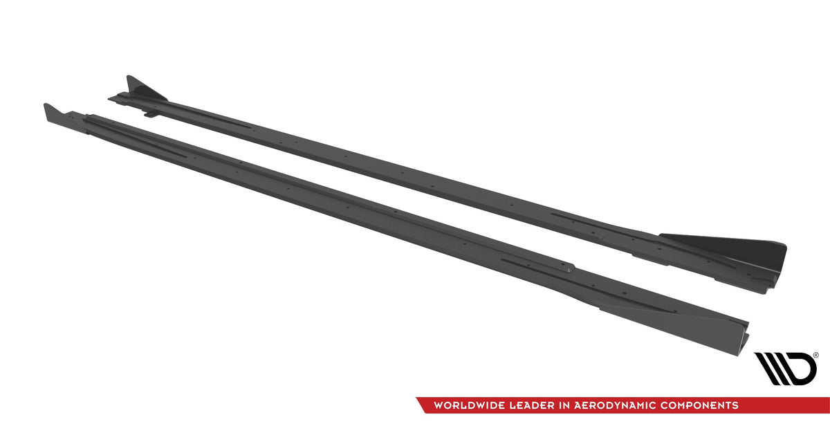 Maxton Design - Street Pro Seitenschweller Ansatz + Flaps für Audi S3 / A3 S - Line 8Y / 8Y Facelift - Aerowerk.