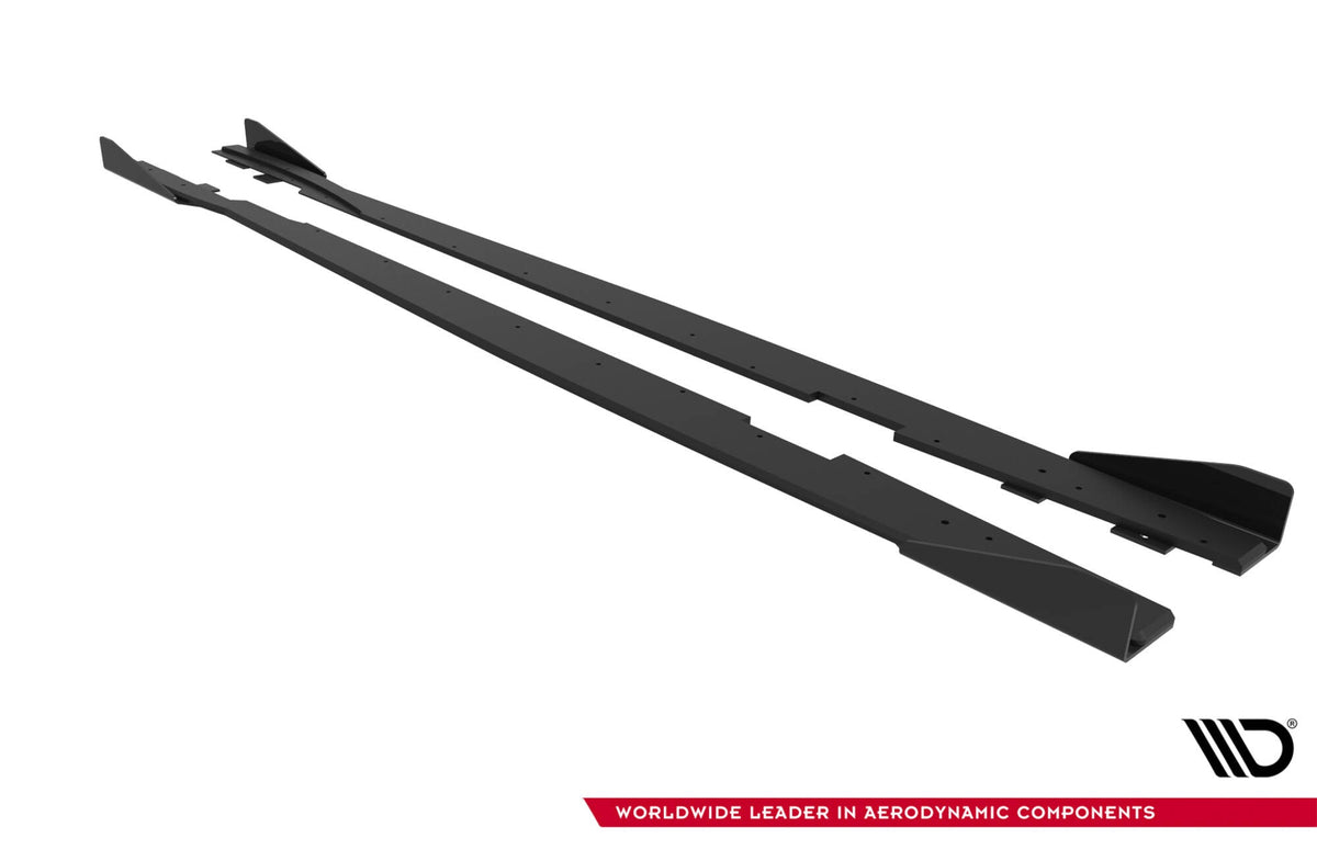 Maxton Design - Street Pro Seitenschweller Ansatz + Flaps für Ford Focus ST Mk3 Facelift - Aerowerk.