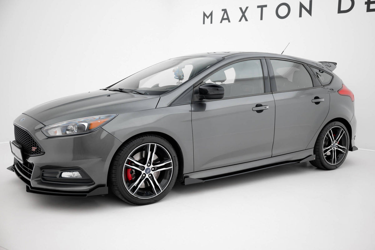 Maxton Design - Street Pro Seitenschweller Ansatz + Flaps für Ford Focus ST Mk3 Facelift - Aerowerk.