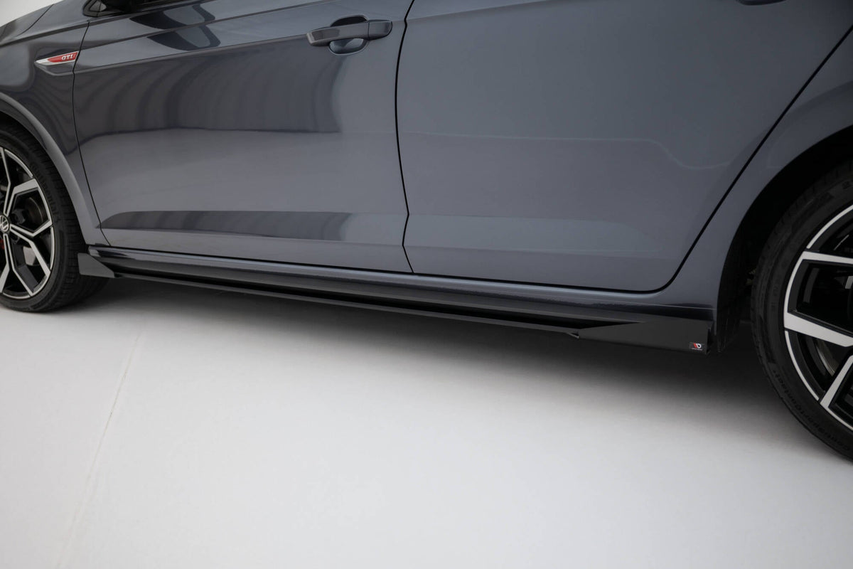 Maxton Design - Street Pro Seitenschweller Ansatz + Flaps für VW Polo GTI Mk6 Facelift - Aerowerk.
