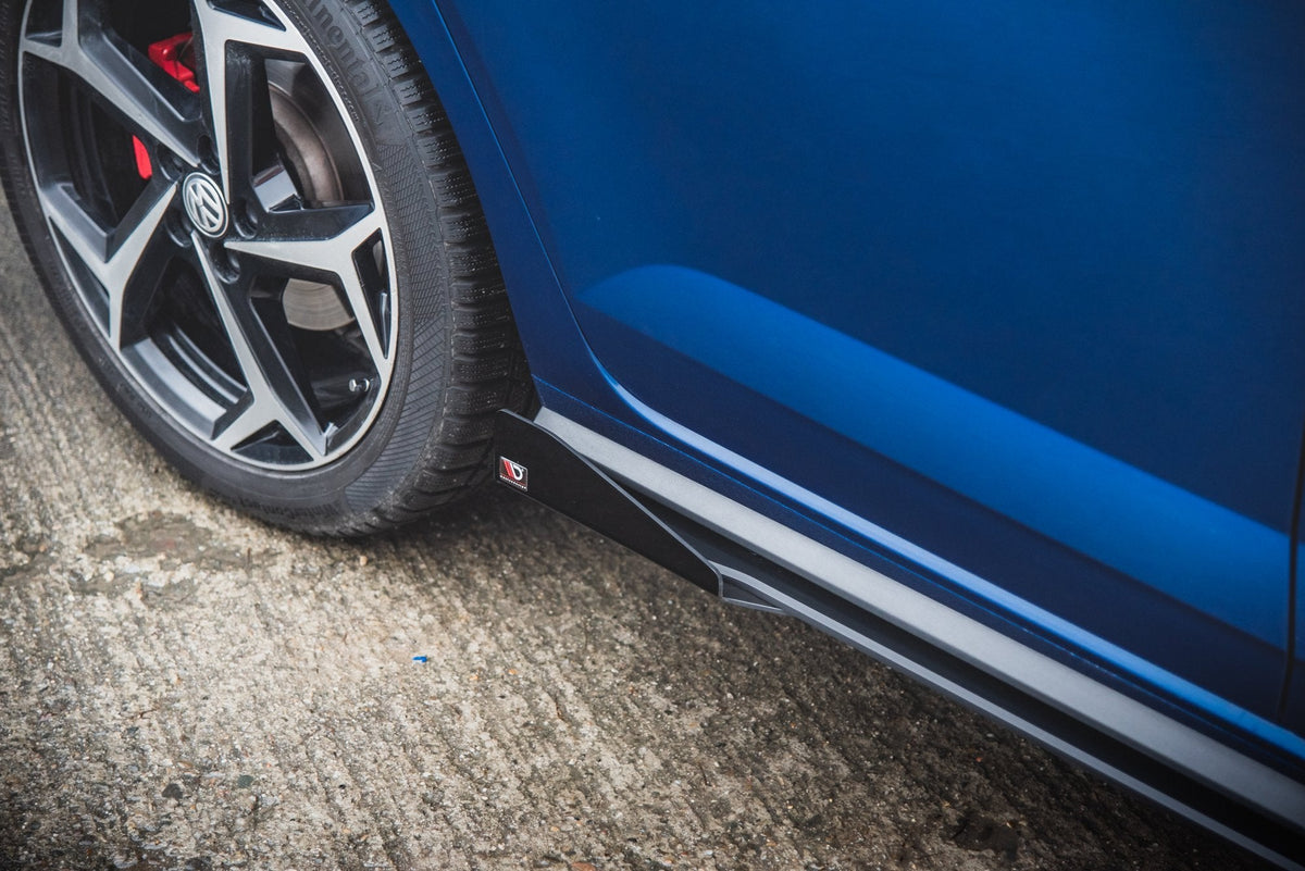 Maxton Design - Street Pro Seitenschweller Ansatz + Flaps für VW Polo GTI Mk6 - Aerowerk.