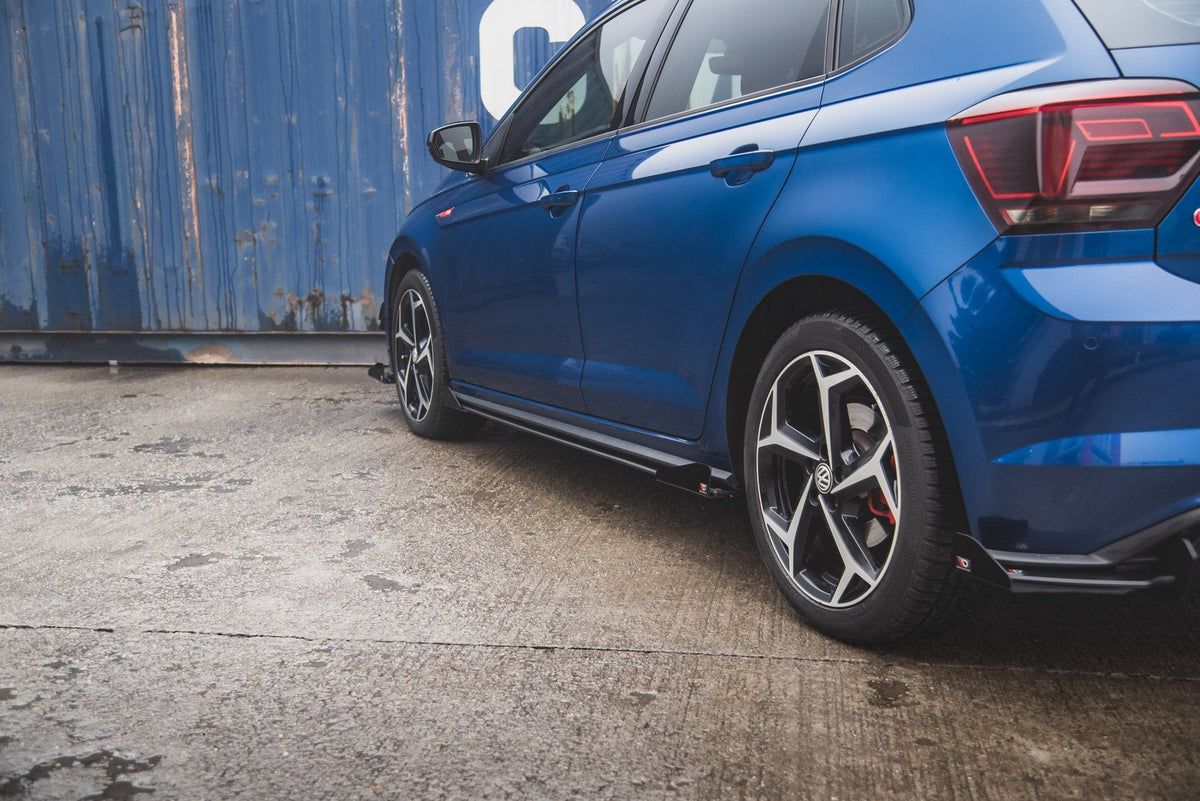 Maxton Design - Street Pro Seitenschweller Ansatz + Flaps für VW Polo GTI Mk6 - Aerowerk.